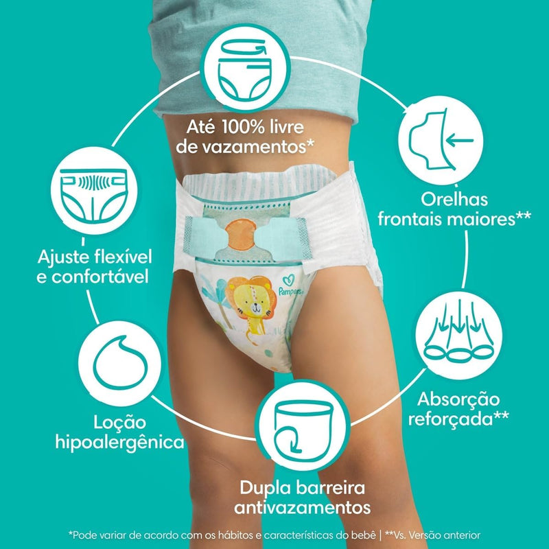 Fralda Pampers Confort - 148 Fraldas (COMPRE 1 LEVE 2)