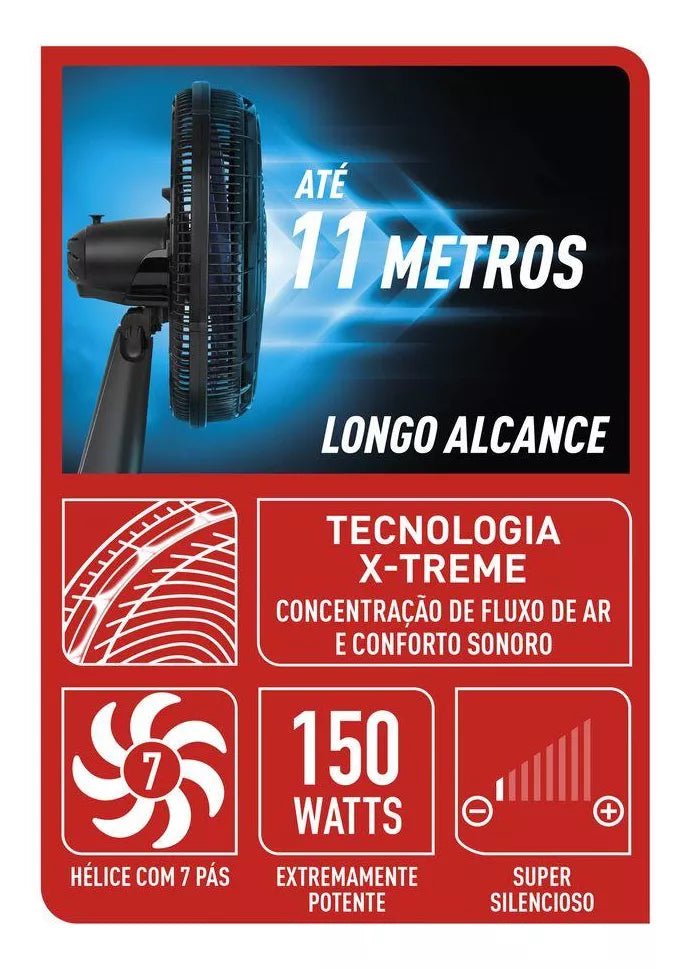 Ventilador de Coluna 40cm Arno X-TREME 7, 7 PÁS, 150W VE7C